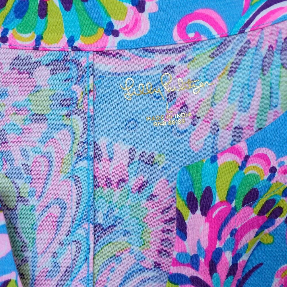 Lilly Pulitzer Mermaid Grotto Dress Cath Colorful Knit Pull Over Mini Dress - Picture 6 of 11